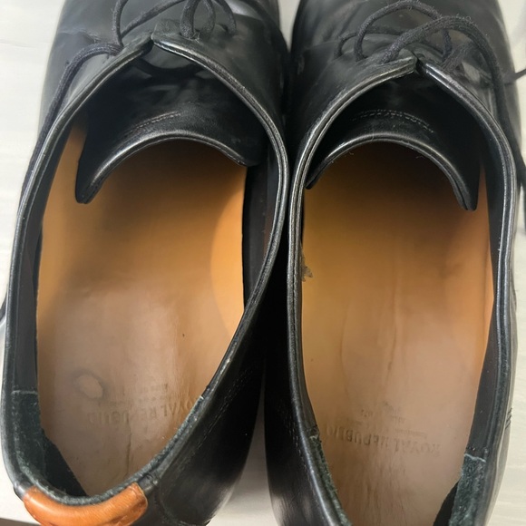Royal Republiq Men’s Leather Shoes Size 44 EU 10.5 US Black with Rubber Sole - Picture 8 of 14